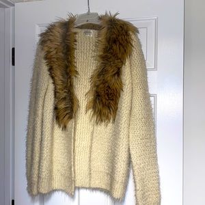 Women’s fuzzy cardigan